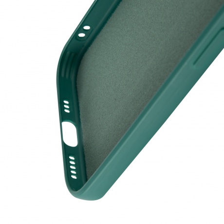 Чехол силиконовый iBox Case для iPhone 15 Pro, с защитой камеры и подложкой, зеленый - фото 5