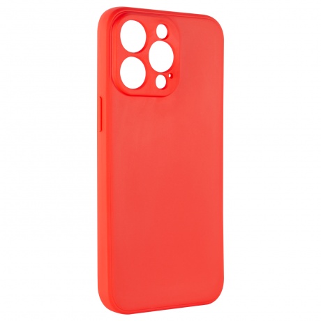 Чехол силиконовый iBox Case для iPhone 15 Pro, с защитой камеры и подложкой, красный - фото 2