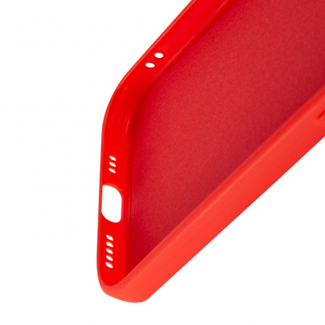 Чехол силиконовый iBox Case для iPhone 15 Pro, с защитой камеры и подложкой, красный - фото 5