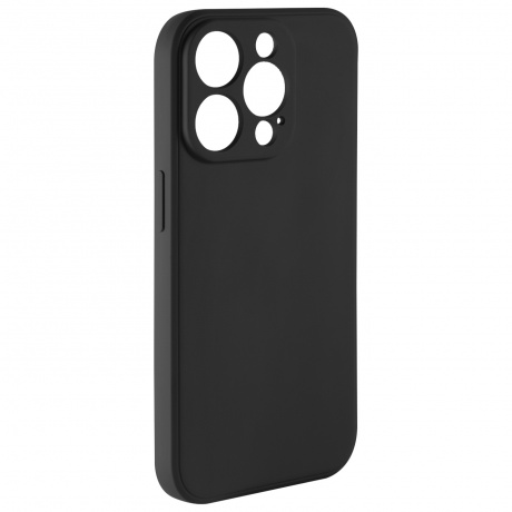 Чехол силиконовый iBox Case для iPhone 15 Pro, с защитой камеры и подложкой, черный - фото 2