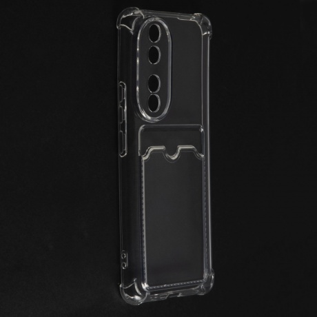 Чехол силиконовый iBox Crystal для Honor 90 (2023), с кардхолдером (прозрачный) - фото 3