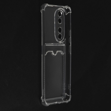 Чехол силиконовый iBox Crystal для Honor 90 (2023), с кардхолдером (прозрачный) - фото 4