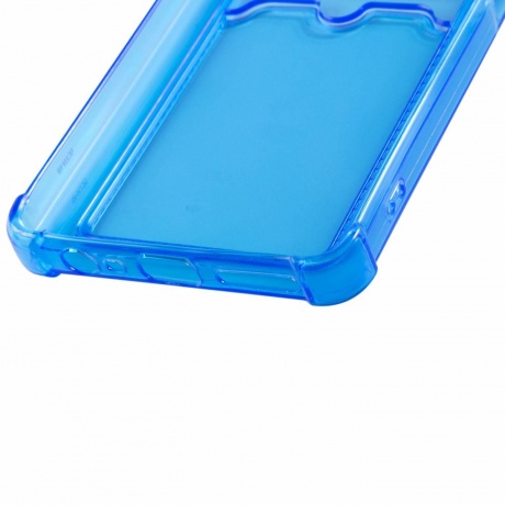 Чехол силиконовый iBox Crystal для Infinix Note 30, с кардхолдером (синий) - фото 5