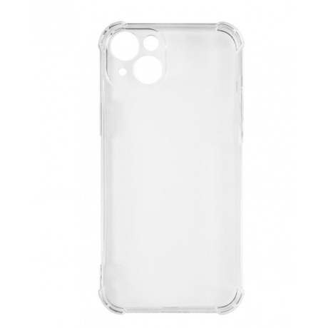 Чехол силиконовый iBox Crystal для iPhone 15 Plus, с усиленными углами (прозрачный) - фото 1