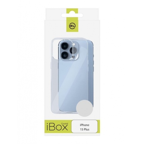Чехол силиконовый iBox Crystal для iPhone 15 Plus, с усиленными углами (прозрачный) - фото 3