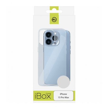 Чехол силиконовый iBox Crystal для iPhone 15 Pro Max, с усиленными углами (прозрачный) - фото 3