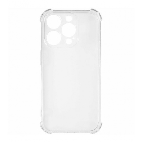 Чехол силиконовый iBox Crystal для iPhone 15 Pro, с усиленными углами (прозрачный) - фото 3
