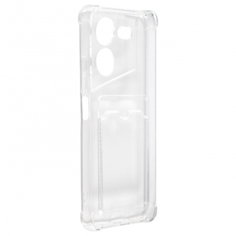 Чехол силиконовый iBox Crystal для Tecno Pova 5, с кардхолдером (прозрачный) - фото 2