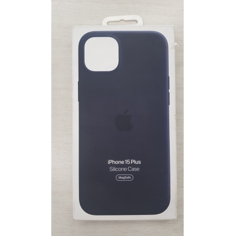 Чехол оригинальный Apple для Iphone 15 Plus Silicone Case - Black отличное состояние - фото 4