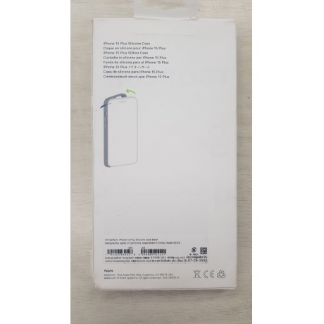 Чехол оригинальный Apple для Iphone 15 Plus Silicone Case - Black отличное состояние - фото 5