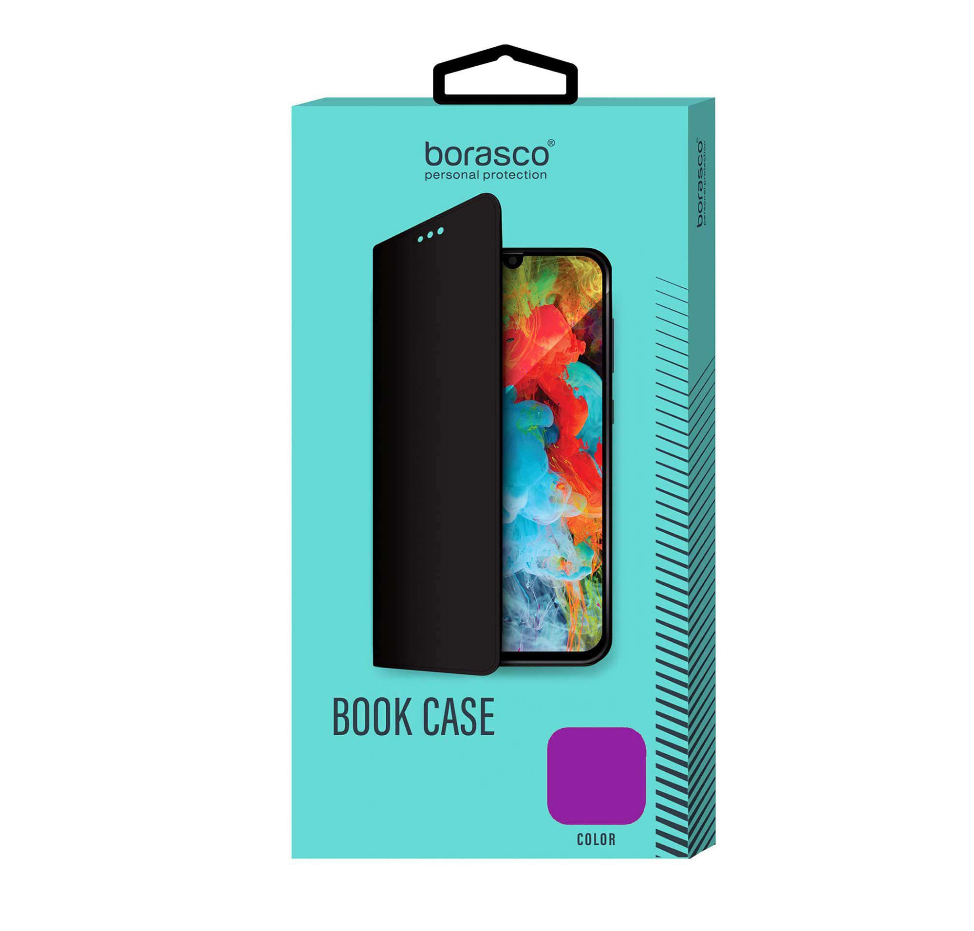 Чехол BoraSCO Book Case для Infinix HOT 40/ HOT 40 Pro фиолетовый чехол mypads фиолетовый кракен для infinix hot 12 pro задняя панель накладка бампер