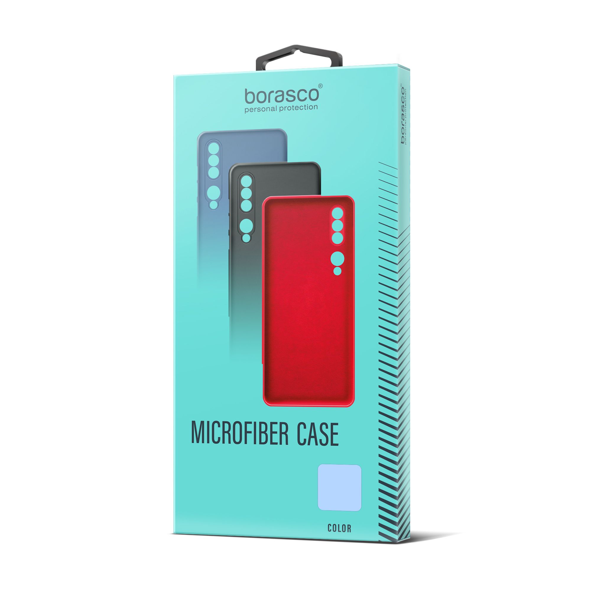 цена Чехол BoraSCO Microfiber Case для Apple iPhone 15 Plus голубой