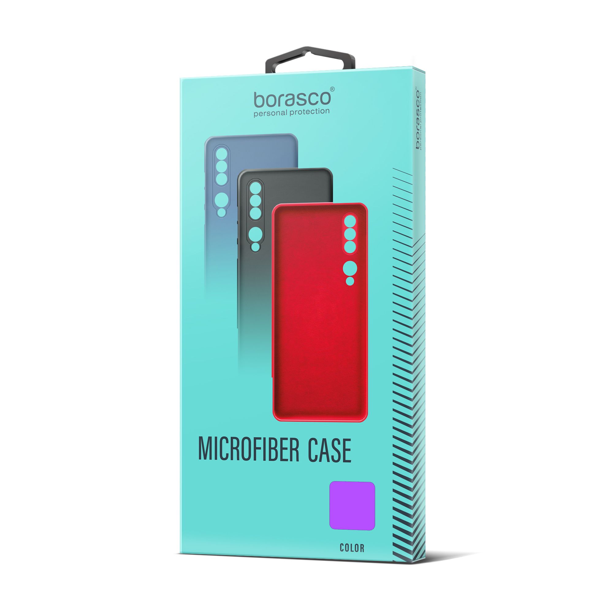 Чехол BoraSCO Microfiber Case для Apple iPhone 15 Plus фиолетовый