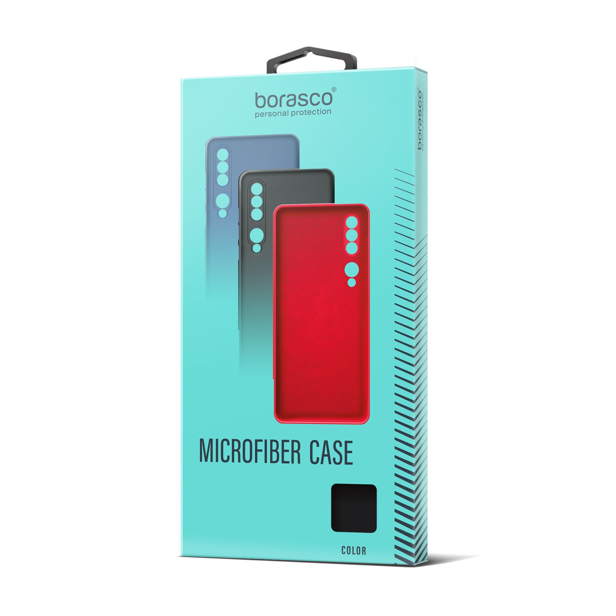 Чехол BoraSCO Microfiber Case для Apple iPhone 15 Plus черный