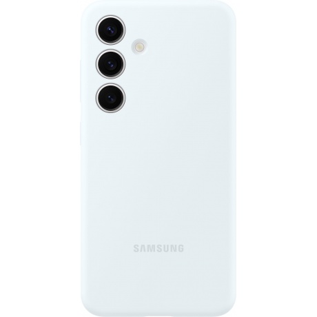 Чехол Samsung Silicone Case S24 (EF-PS921TWEGRU) White - фото 1