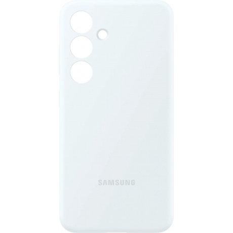 Чехол Samsung Silicone Case S24 (EF-PS921TWEGRU) White - фото 4