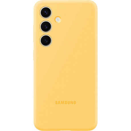 Чехол Samsung Silicone Case S24 (EF-PS921TYEGRU) Yellow - фото 1