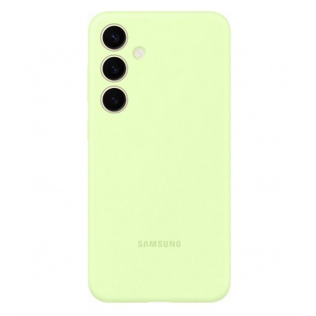 Чехол Samsung Silicone Case S24+ (EF-PS926TGEGRU) Lime - фото 1