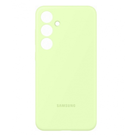 Чехол Samsung Silicone Case S24+ (EF-PS926TGEGRU) Lime - фото 4