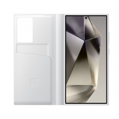 Чехол Samsung Smart View Wallet Case S24 Ultra (EF-Z S928CWEGRU) White - фото 3