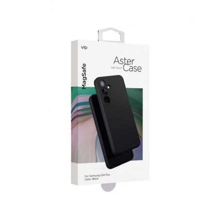 Чехол защитный VLP Aster Case MagSafe для Samsung S24 Plus, черный - фото 4