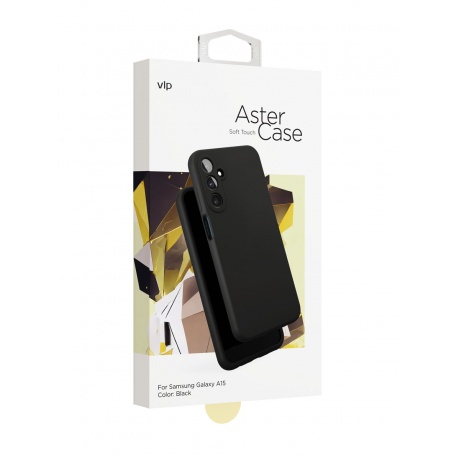 Чехол защитный VLP Aster Case для Samsung A15, черный - фото 2