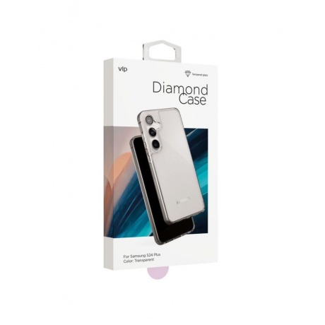 Чехол защитный VLP Diamond Case для Samsung S24 Plus, прозрачный - фото 4