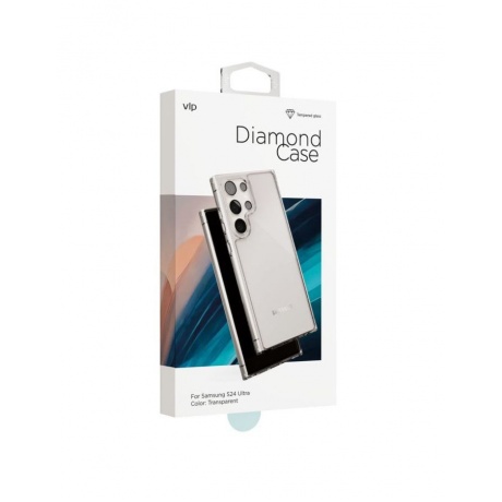 Чехол защитный VLP Diamond Case для Samsung S24 Ultra, прозрачный - фото 4