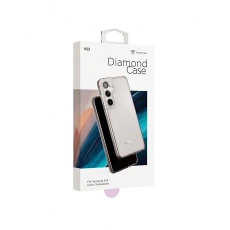 Чехол защитный VLP Diamond Case для Samsung S24, прозрачный - фото 4