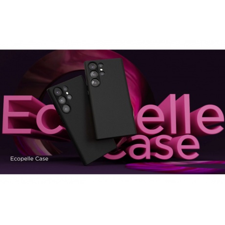 Чехол защитный VLP Ecopelle Case MagSafe для Samsung S24 Plus, черный - фото 6