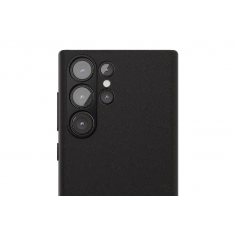Чехол защитный VLP Ecopelle Case MagSafe для Samsung S24 Ultra, черный - фото 2