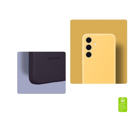 Чехол Samsung Silicone Case S24 (S921) (EF-PS921TGEGRU) Lime - фото 8