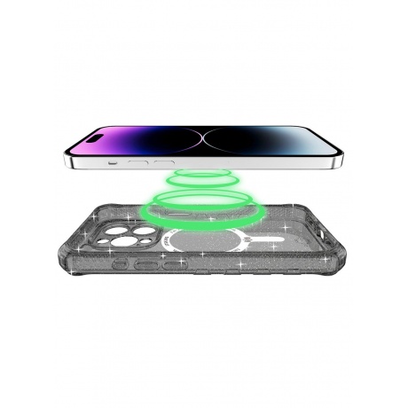 Чехол силиконовый ITSKINS ARMOR R // SOLID для iPhone 15 Pro (6.1&quot;), черный - фото 4