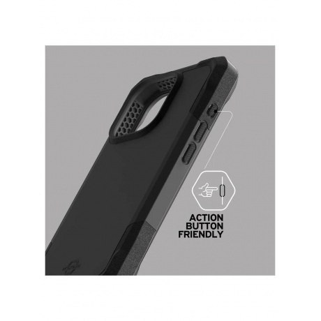 

Чехол силиконовый ITSKINS ARMOR R // SOLID для iPhone 15 Pro (6.1"), черный