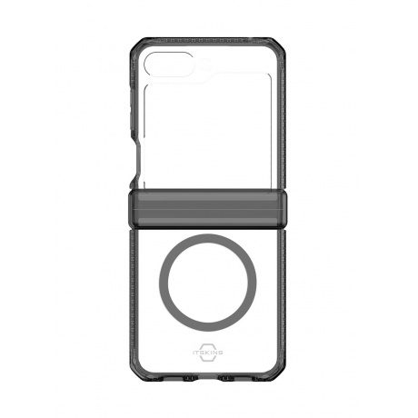 Чехол силиконовый ITSKINS HYBRID HINGE with MagSafe для Samsung Galaxy Z Flip 5, прозр./дымчатый - фото 1