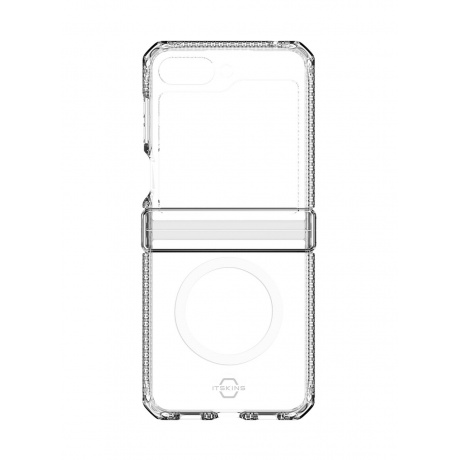Чехол силиконовый ITSKINS HYBRID HINGE with MagSafe для Samsung Galaxy Z Flip 5, прозрачный - фото 1