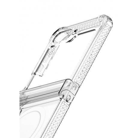 Чехол силиконовый ITSKINS HYBRID HINGE with MagSafe для Samsung Galaxy Z Flip 5, прозрачный - фото 2