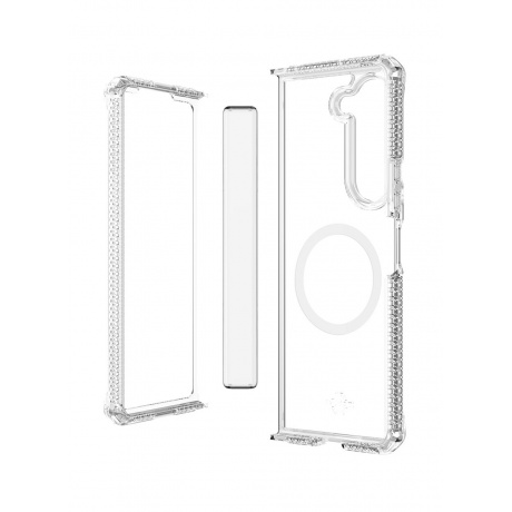 Чехол силиконовый ITSKINS HYBRID HINGE with MagSafe для Samsung Galaxy Z Fold 5, прозрачный - фото 1