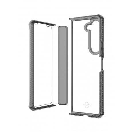 Чехол силиконовый ITSKINS HYBRID HINGE для Samsung Galaxy Z Fold 5, прозрачный/дымчатый - фото 1