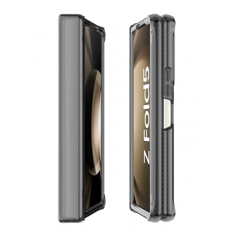 Чехол силиконовый ITSKINS HYBRID HINGE для Samsung Galaxy Z Fold 5, прозрачный/дымчатый - фото 5