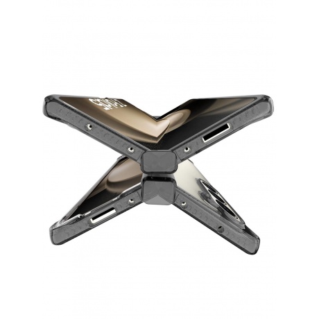 Чехол силиконовый ITSKINS HYBRID HINGE для Samsung Galaxy Z Fold 5, прозрачный/дымчатый - фото 6