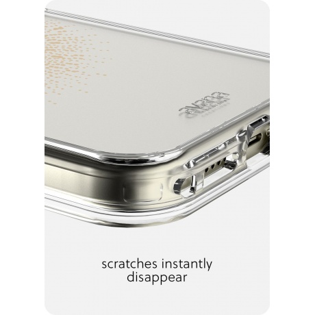 Чехол-накладка AVANA AURA Compatible with MagSafe для iPhone 15 Plus, прозр./золотой - фото 12