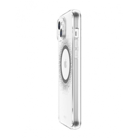 Чехол-накладка AVANA AURA Compatible with MagSafe для iPhone 15 Plus, прозр./черный - фото 4
