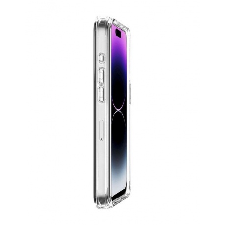 Чехол-накладка AVANA AURA Compatible with MagSafe для iPhone 15 Pro (6.1&quot;), прозрачный/золотой - фото 2