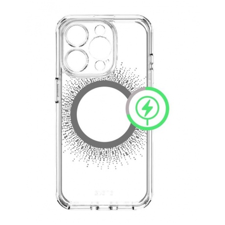 Чехол-накладка AVANA AURA Compatible with MagSafe для iPhone 15 Pro (6.1&quot;), прозрачный/черный - фото 1