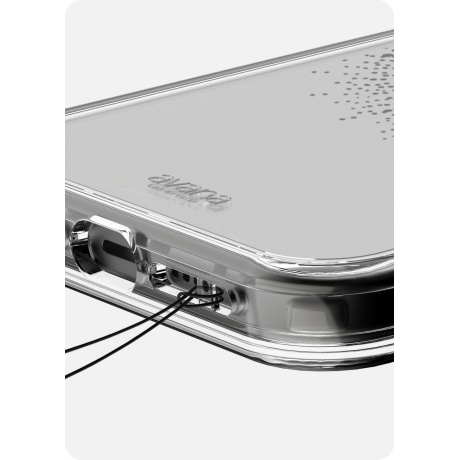 Чехол-накладка AVANA AURA Compatible with MagSafe для iPhone 15 Pro (6.1&quot;), прозрачный/черный - фото 13