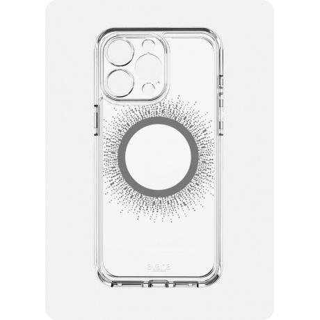 Чехол-накладка AVANA AURA Compatible with MagSafe для iPhone 15 Pro (6.1&quot;), прозрачный/черный - фото 9