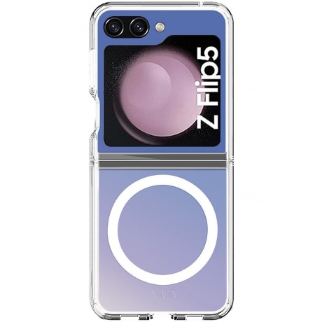 Чехол-накладка AVANA COSMIC Compatible with MagSafe для Samsung Galaxy Z Flip 5, фиолетовый - фото 2