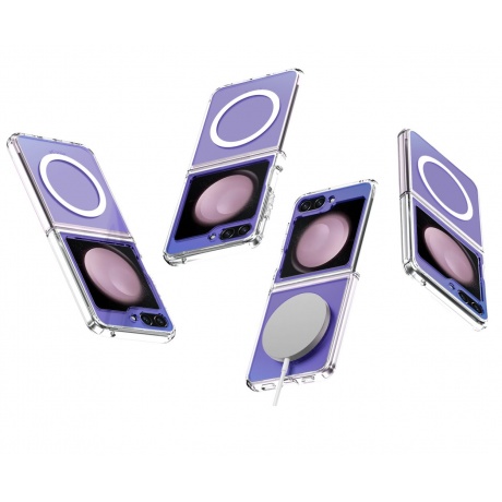 Чехол-накладка AVANA COSMIC Compatible with MagSafe для Samsung Galaxy Z Flip 5, фиолетовый - фото 14