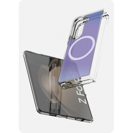 Чехол-накладка AVANA COSMIC Compatible with MagSafe для Samsung Galaxy Z Fold 5, фиолетовый - фото 5